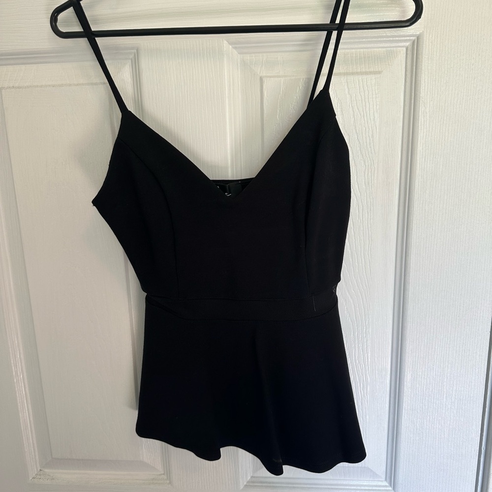 3/$8🍁 Lulus Black Peplum Tank Top